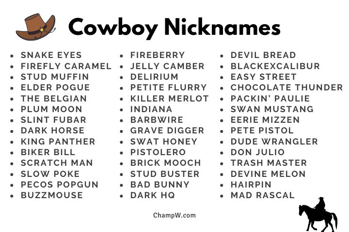 Cowboy Nicknames New Ideas You Never Tried Yet